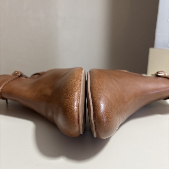 G.H. Bass & Co. Coleen Women's Brown Ankle Boots Booties Size 10M Buckle - Picture 8 of 16